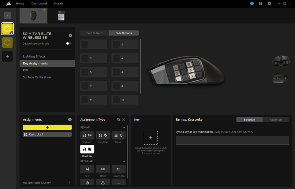 Corsair Scimitar Elite SE Wireless SE