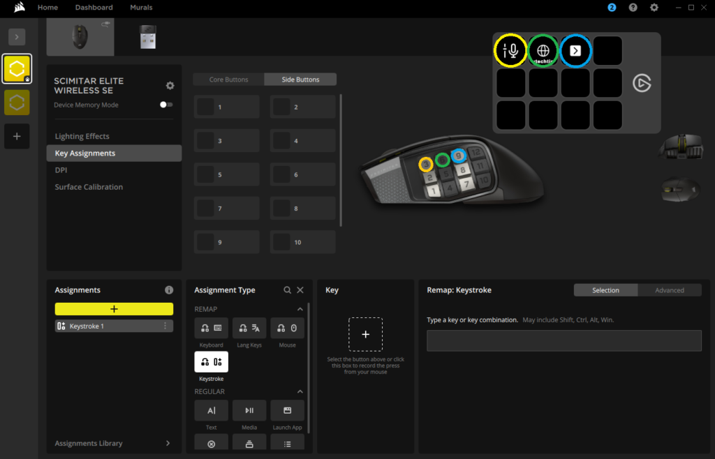 Corsair Scimitar Elite SE Wireless SE