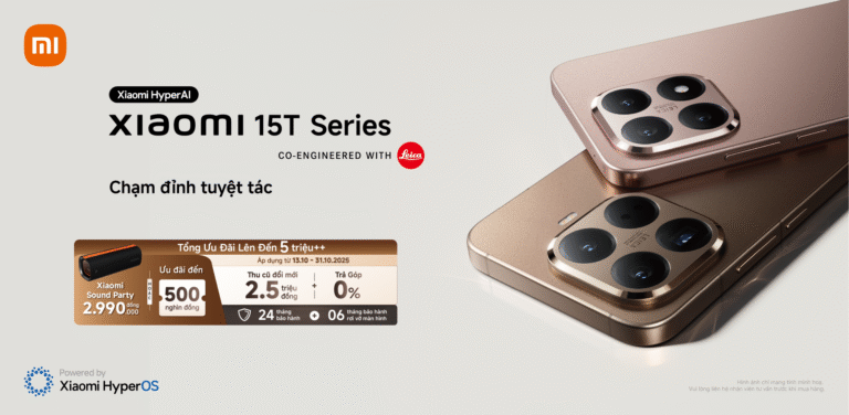 Xiaomi 15T Series lập kỷ lục doanh số mới cho Xiaomi Việt Nam: đạt 150% so với thế hệ tiền nhiệm trong ngày đầu mở bán