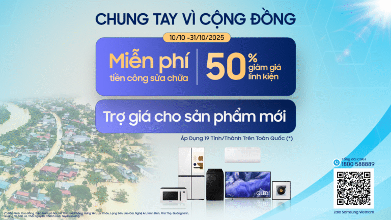 Samsung Gửi Trọn Sẻ Chia, Hỗ Trợ Tái Thiết Cuộc Sống