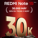 Chạm mốc 30.000 máy chỉ sau 3 ngày mở bán, REDMI Note 15 Series lập kỷ lục doanh số mới cho dòng REDMI Note tại Việt Nam