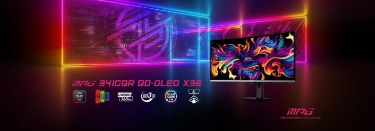 MSI tại CES 2026: MPG 341CQR QD-OLED X36 & kỷ nguyên màn hình gaming AI MEG X