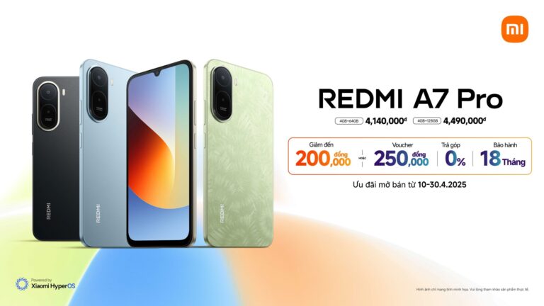 Xiaomi chính thức ra mắt REDMI A7 Pro, mang đến trải nghiệm chuẩn Pro cho người dùng phổ thông tại Việt Nam