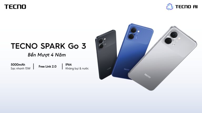 TECNO RA MẮT SPARK GO 3: “BỀN MƯỢT 4 NĂM”