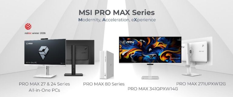 Ra mắt Dòng sản phẩm PRO MAX của MSI tại COMPUTEX 2026: Máy tính để bàn & Màn hình dành cho Không gian làm việc Thẩm mỹ, Tối giản