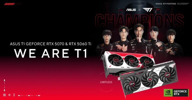 ASUS ra mắt card đồ họa T1 GeForce RTX 5070 và RTX 5060 Ti