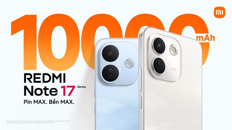 Xiaomi chính thức ra mắt REDMI Note 17 Series với pin dung lượng tối đa 10.000mAh, hỗ trợ cập nhật lên đến 6 năm và độ bền toàn diện chuẩn thế hệ mới
