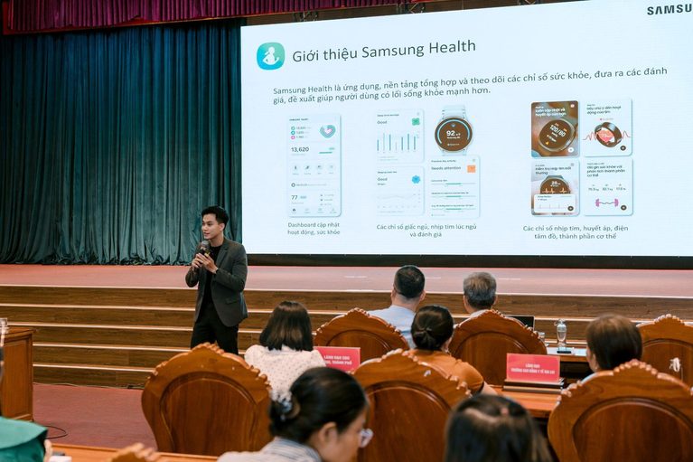 Samsung tham gia chia sẻ về chăm sóc sức khỏe chủ động với AI cá nhân hoá tại hội thảo đổi mới truyền thông y tế do Trung tâm Truyền thông – Giáo dục sức khỏe Trung ương, Bộ Y tế (T5G) tổ chức