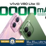 vivo V80 Lite 5G thiết lập KỶ LỤC GUINNESS THẾ GIỚI™ với 32 giờ 37 phút sử dụng liên tục on-screen nhờ trang bị Pin BlueVolt 10.000mAh.
