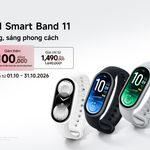Xiaomi Smart Band 11 ra mắt: Tiếp nối sức hút “vòng đeo tay thông minh quốc dân” nâng tầm phong cách