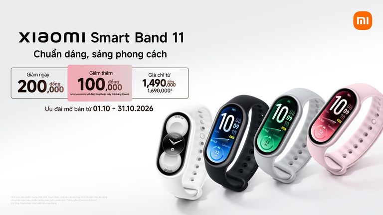 Xiaomi Smart Band 11 ra mắt: Tiếp nối sức hút “vòng đeo tay thông minh quốc dân” nâng tầm phong cách
