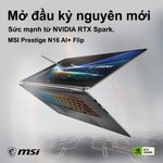 MSI cho ra mắt Prestige N16 Flip AI+: mẫu laptop xoay gập trang bị nền tảng NVIDIA RTX Spark, sẵn sàng cho kỷ nguyên Agentic AI